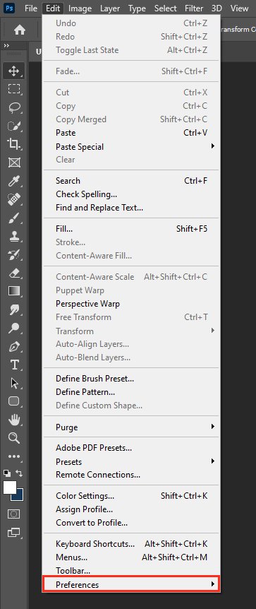 Preference-In-Photoshop